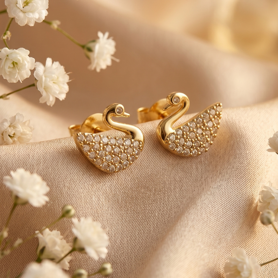 Golden Swan Women's Earring