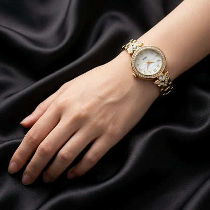 Crystal Charm Gold Women's Watch