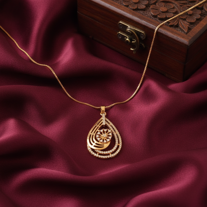 Teardrop Necklace and Earrings Set