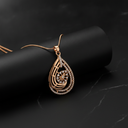 Teardrop Necklace and Earrings Set