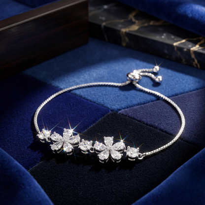 Diamond-Cut Flora Women's Bracelet