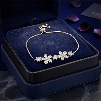 Diamond-Cut Flora Women's Bracelet