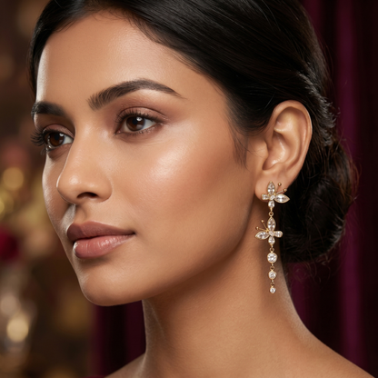 Fluttering Crystal Women's Earring