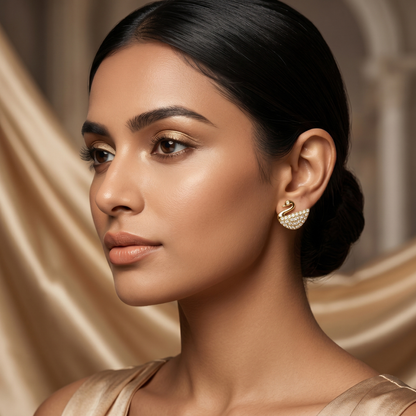 Golden Swan Women's Earring