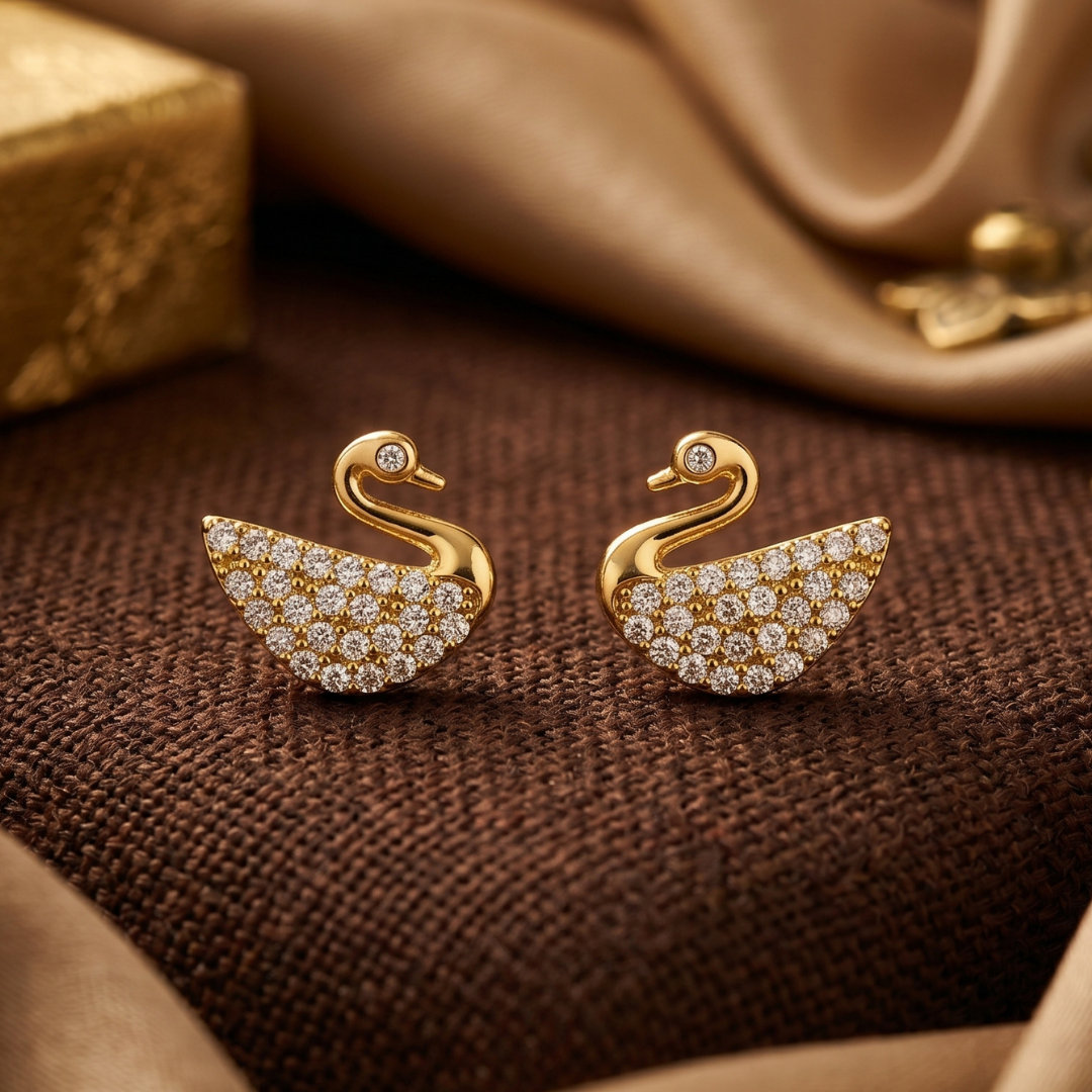 Golden Swan Women's Earring