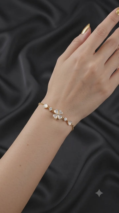 Crystal Bloom Slider Women's Bracelet