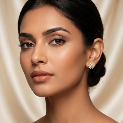 Sleek Sunburst Women's Earring